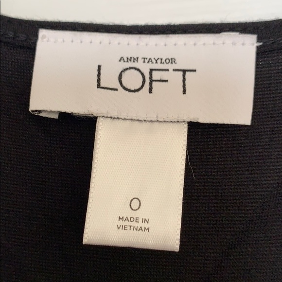 LOFT Black comfy midi career dress 0 - Picture 3 of 5